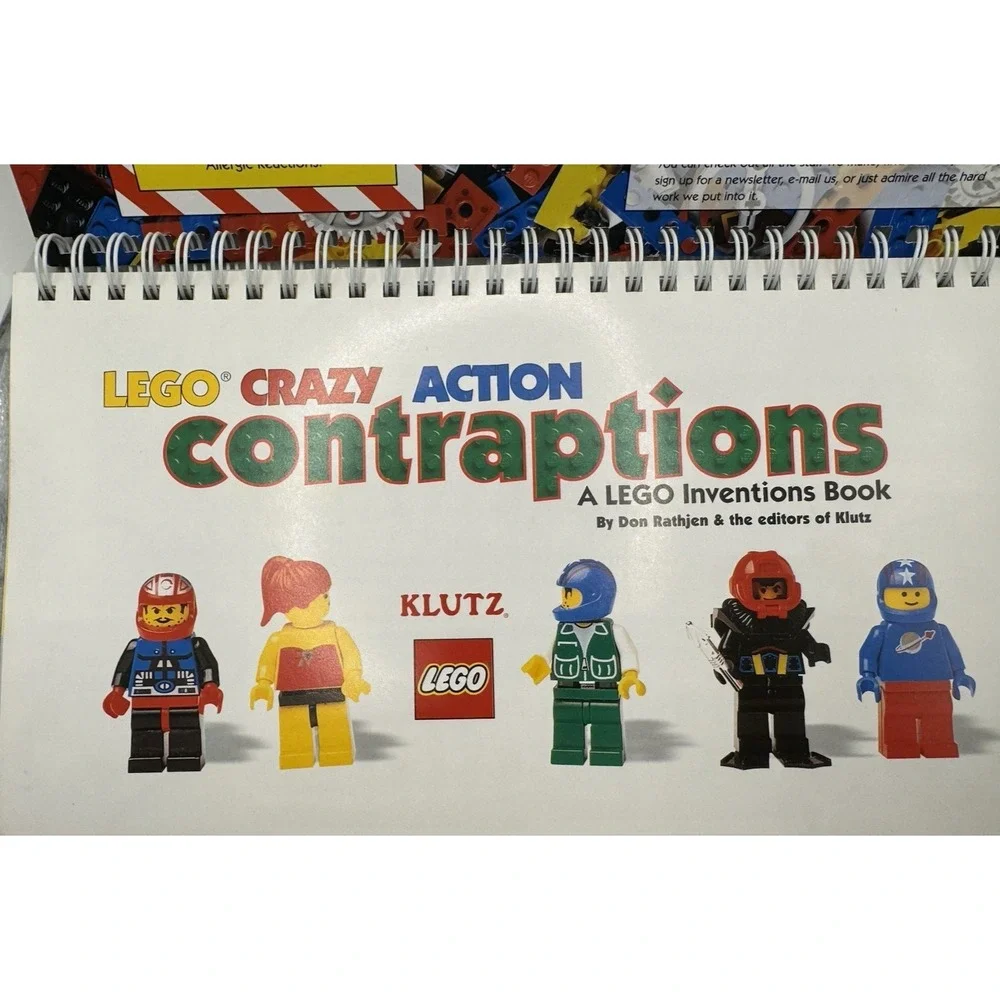 LEGO Crazy Action Contraptions Book‎ Only Klutz 1998 Don Rathjen Spiral